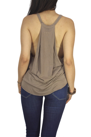 Obey women's tank Sun bloom in dusty canteen