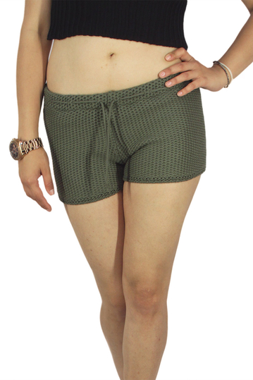 Agel Knitwear knitted shorts khaki