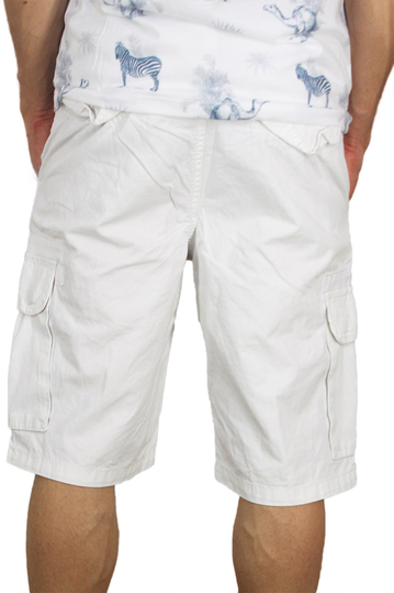 Ανδρική cargo βερμούδα λευκή