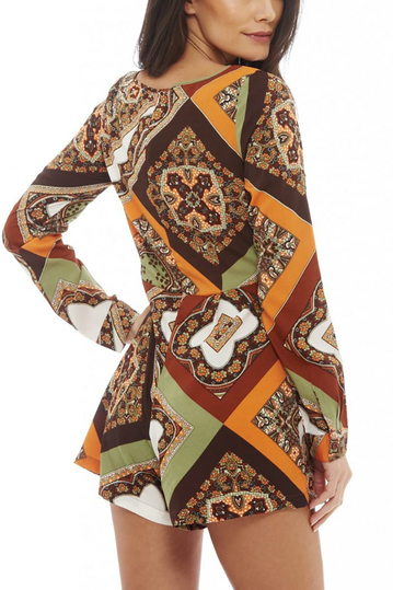 Μακρυμάνικο ολόσωμο σορτσάκι multi