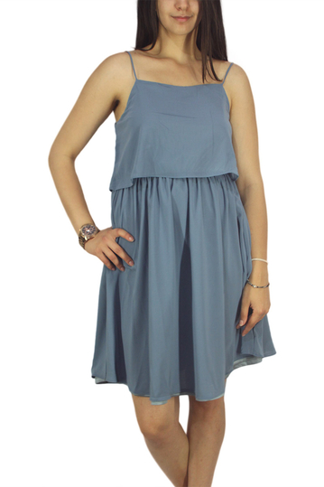 Migle + me strappy dress dusty blue