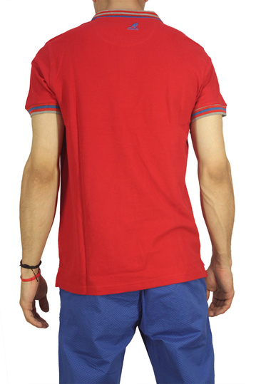 Kangol polo μπλουζάκι Bayne κόκκινο