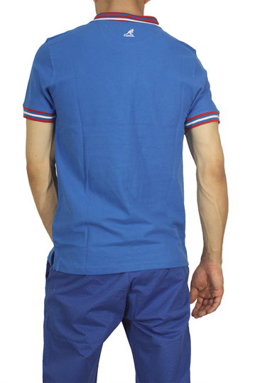 Kangol polo μπλουζάκι Bayne cobalt blue