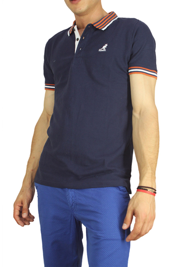 Kangol polo μπλουζάκι Bayne navy