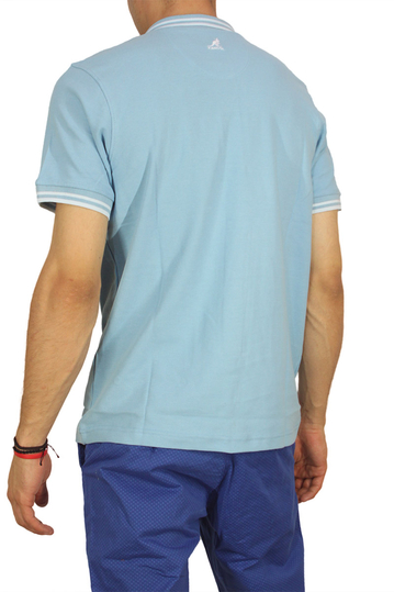 Kangol polo μπλουζάκι Joshua γαλάζιο