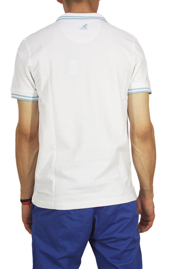 Kangol polo μπλουζάκι Joshua λευκό