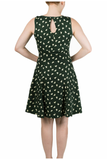 Skater dress Tell the story forest green