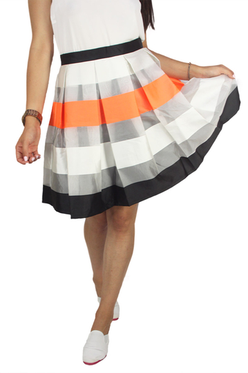 Soft Rebels striped skater skirt Gwen