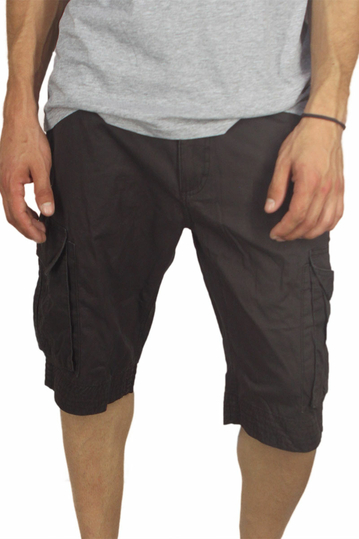 Men's cargo shorts black with a hint of brown