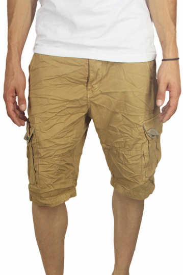 Sublevel men's cargo shorts mustard