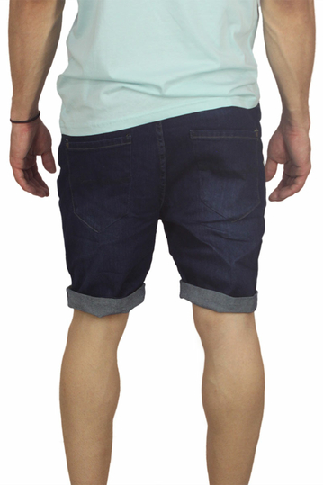 Sublevel ανδρική denim βερμούδα σκούρο μπλε