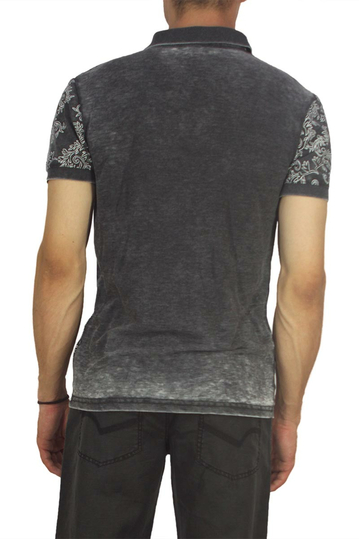 Ανρδική slim fit πόλο μπλούζα ανθρακί