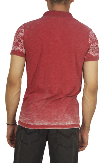 Ανρδική slim fit πόλο μπλούζα μπορντό