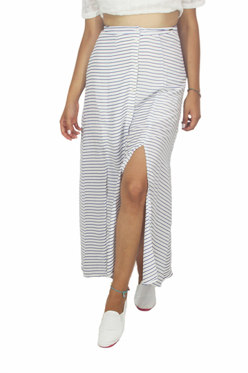 Paramita Aspasia front slits maxi skirt