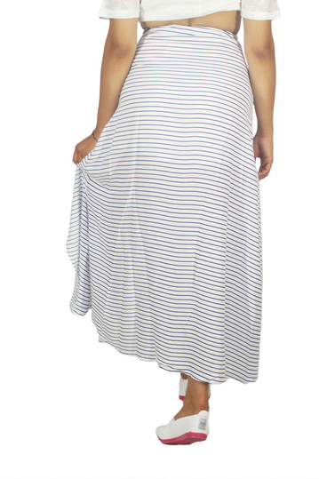 Paramita Aspasia front slits maxi skirt