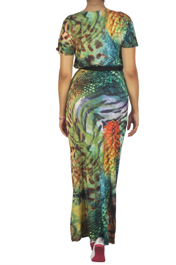 Smash κοντομάνικο maxi φόρεμα