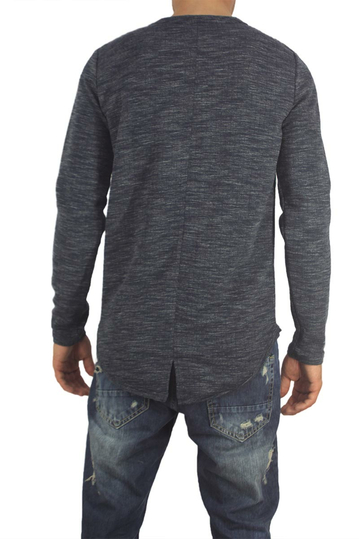 Anerkjendt ανδρική φούτερ μπλούζα Renko σκούρο μπλε μελανζέ