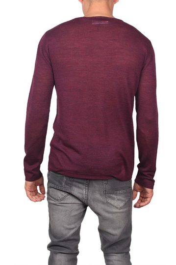 Anerkjendt μάλλινο πουλόβερ Elmer μπορντό μελανζέ