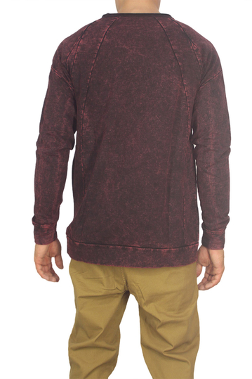 Anerkjendt ανδρική φούτερ μπλούζα Rabie μπορντό