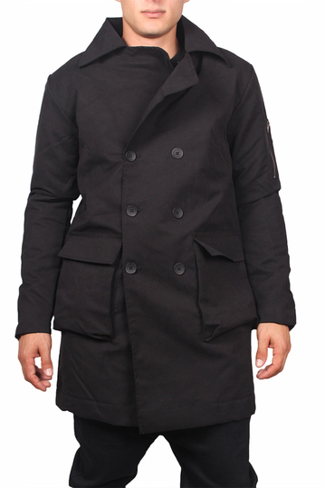 Anerkjendt double breasted jacket Chuel caviar