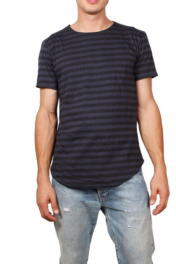 Anerkjendt Abdel striped t-shirt navy