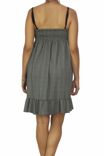 Fabric Art φόρεμα με τιράντες και απλικέ λουλούδι