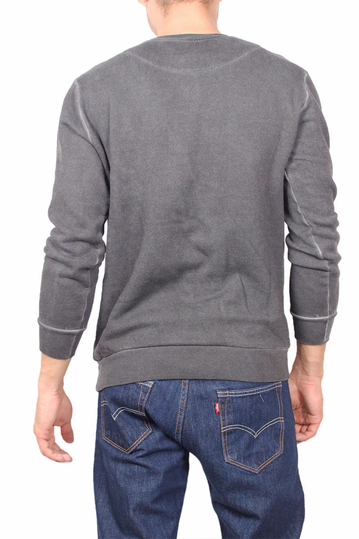 French Kick φούτερ μπλούζα Looping πετροπλυμένο γκρι