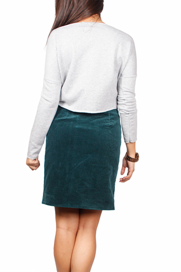 Migle + me crop sweatshirt slogan print