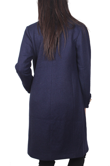 Soft Rebels Peach navy σταυρωτό παλτό