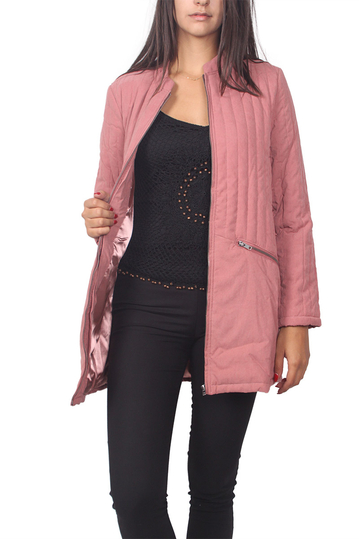 Soft Rebels Tokyo καπιτονέ τζάκετ σκούρο ροζ