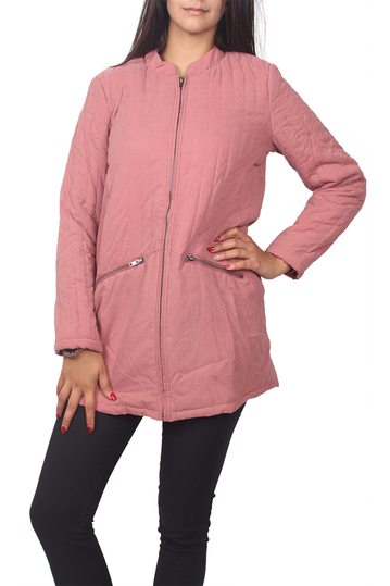 Soft Rebels Tokyo καπιτονέ τζάκετ σκούρο ροζ