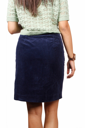 Soft Rebels Soft κοτλέ φούστα μπλε