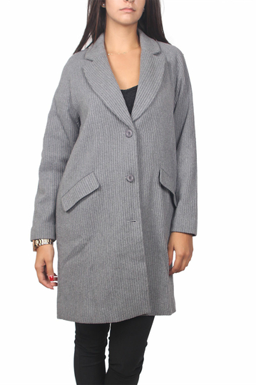 Soft Rebels Glen παλτό γκρι μελανζέ