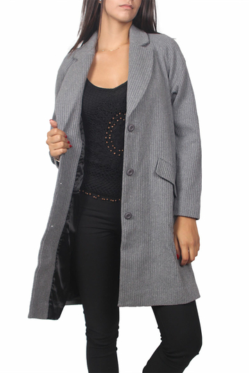 Soft Rebels Glen παλτό γκρι μελανζέ