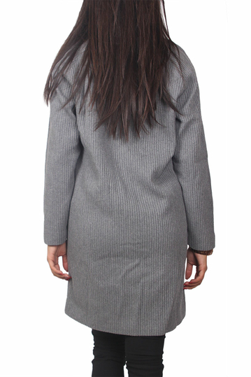 Soft Rebels Glen παλτό γκρι μελανζέ