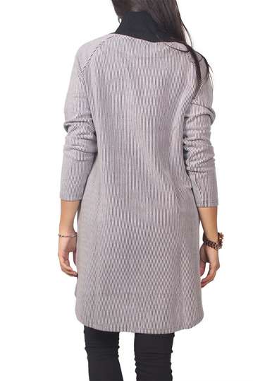 Soft Rebels Val ζιβάγκο ριπ φόρεμα ανοιχτό γκρι