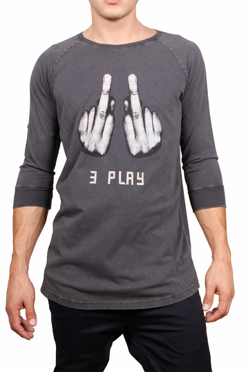 3PLAY 3/4 sleeve men's tee