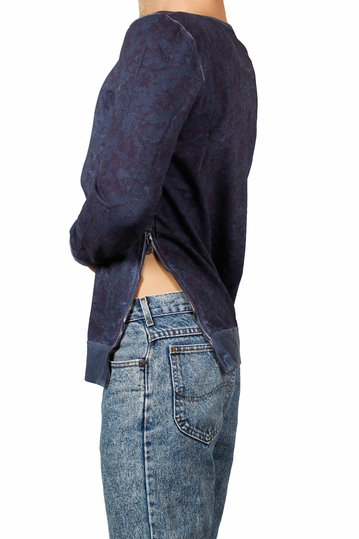 Ανδρική μακρυμάνικη μπλούζα Flower μπλε