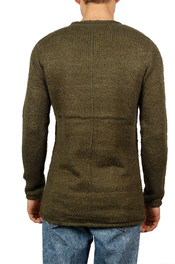 Anerkjendt Egill ανδρικό πουλόβερ σκούρο λαδί