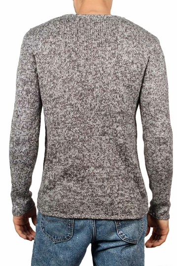 Anerkjendt Ergej ανδρικό πουλόβερ ανθρακί μελανζέ