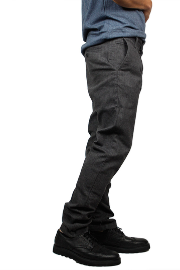 Minimum Norden chino παντελόνι σκούρο γκρι ψαροκόκαλο