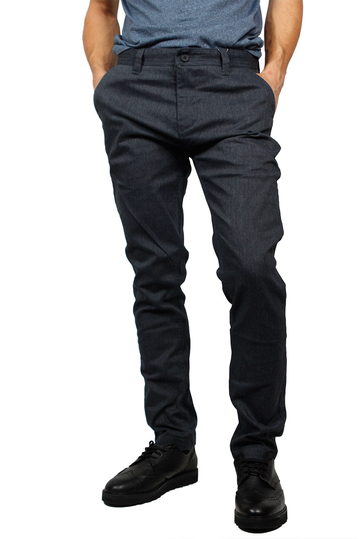 Minimum Norden herringbone chino pants dark navy