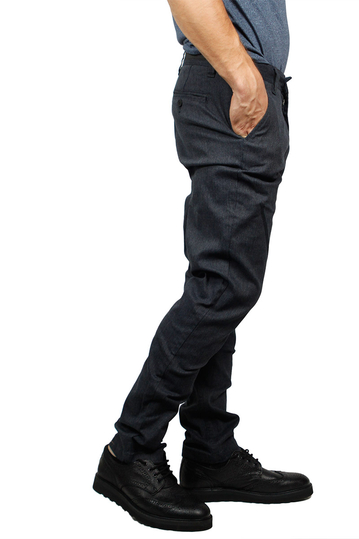 Minimum Norden chino παντελόνι σκούρο μπλε ψαροκόκαλο