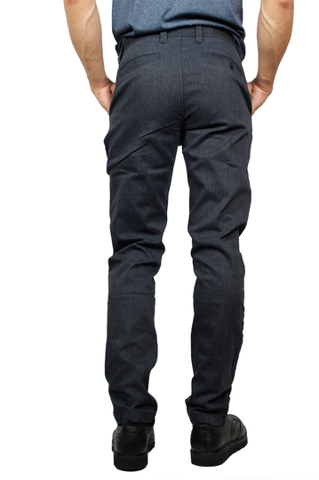 Minimum Norden chino παντελόνι σκούρο μπλε ψαροκόκαλο