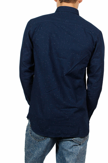 Minimum Bronxwood πουκάμισο μπλε με στίγματα