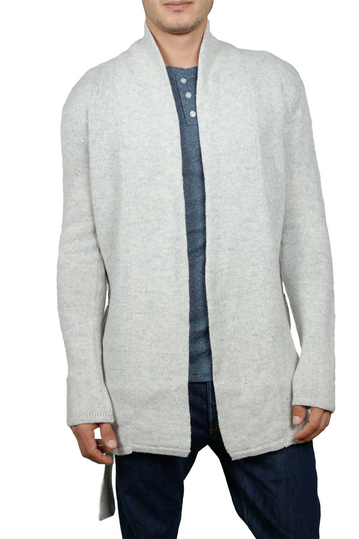 Minimum Sadid longline cardigan light grey marl