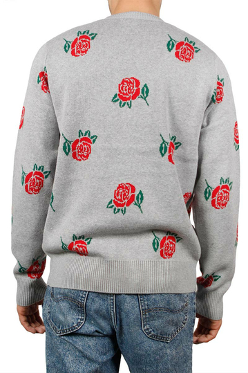 Obey Montrose ζακάρ πουλόβερ γκρι μελανζέ