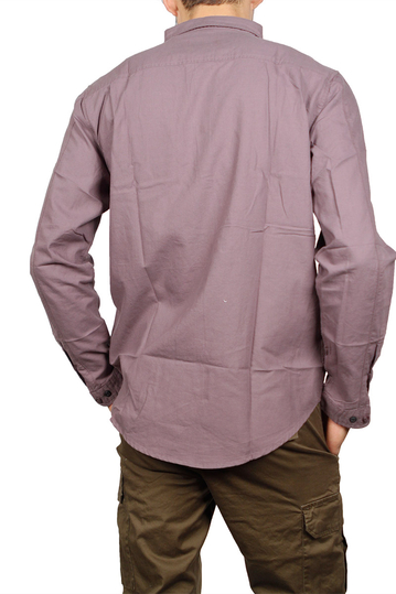 Globe Goodstock oxford πουκάμισο μελιτζανί