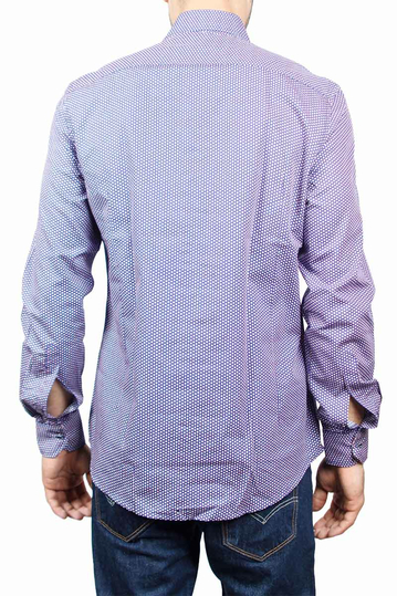 Missone ανδρικό πουκάμισο μπλε all over print