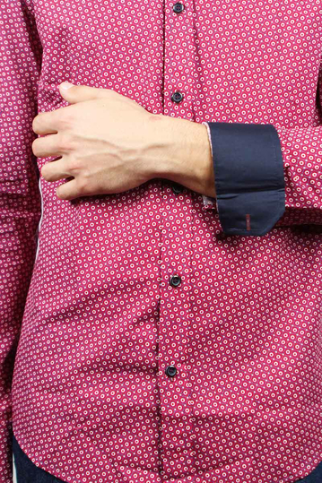 Missone ανδρικό πουκάμισο με πριντ κυκλάκια